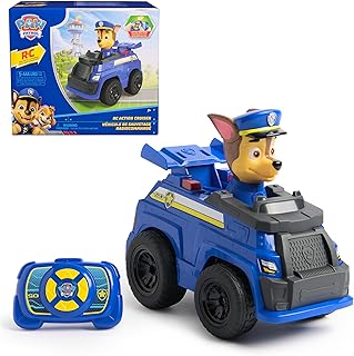 Paw Patrol Chase RC Action Cruiser, Remote Control Car with LED Lights & Easy-Steer