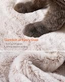 Feandrea Cat Tree, Cat Tower for Large Cats, Ultra-Soft, White-Brown Ombré PCT162M01 - 3