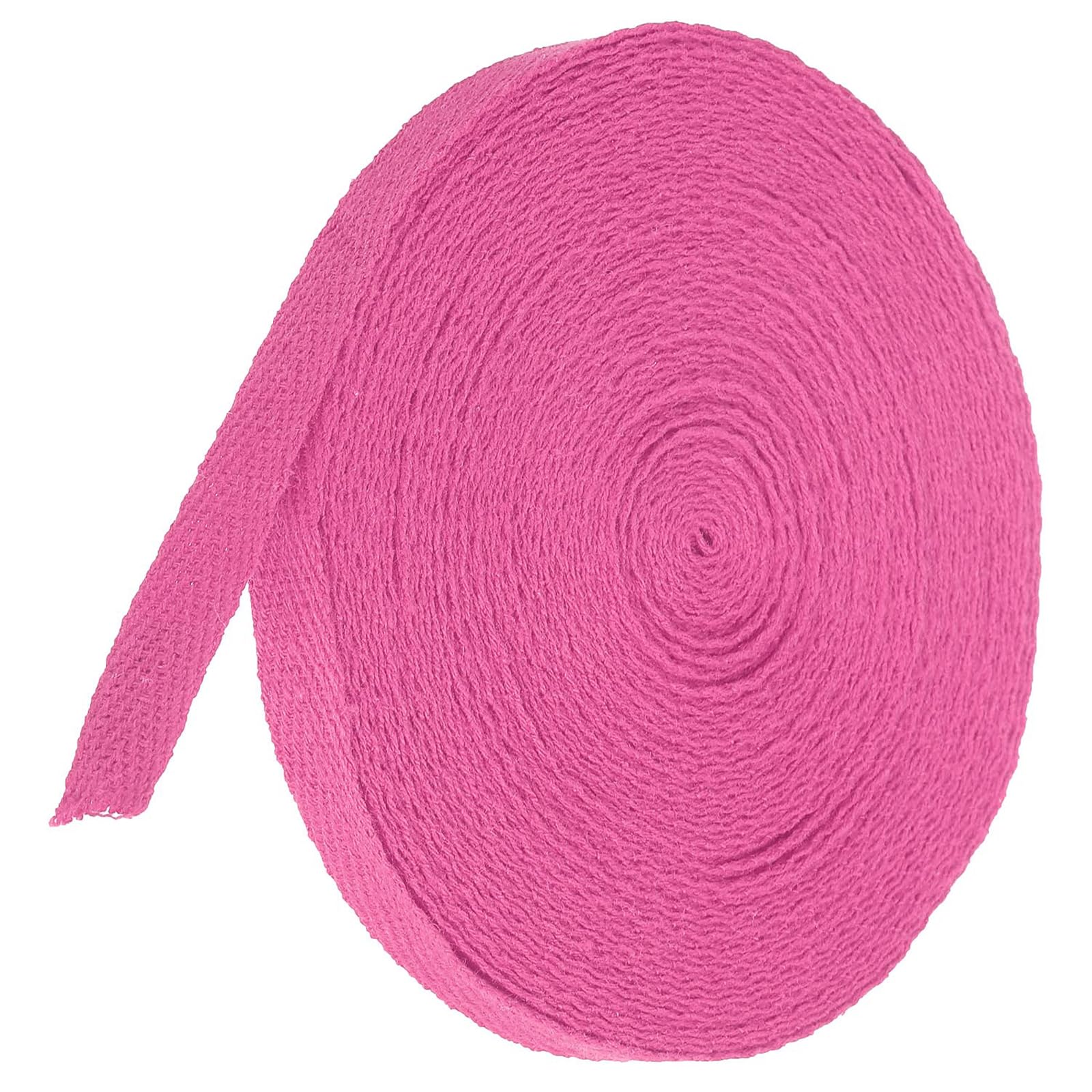 TA-VIGOR Cotton Twill Tape 10mm x 10 Yards Herringbone Webbing Rose Red