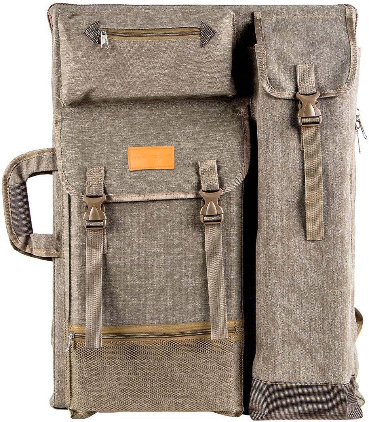 TRANSON Art Portfolio Case Artist Backpack Canvas Bag Large 26” x 19.5”