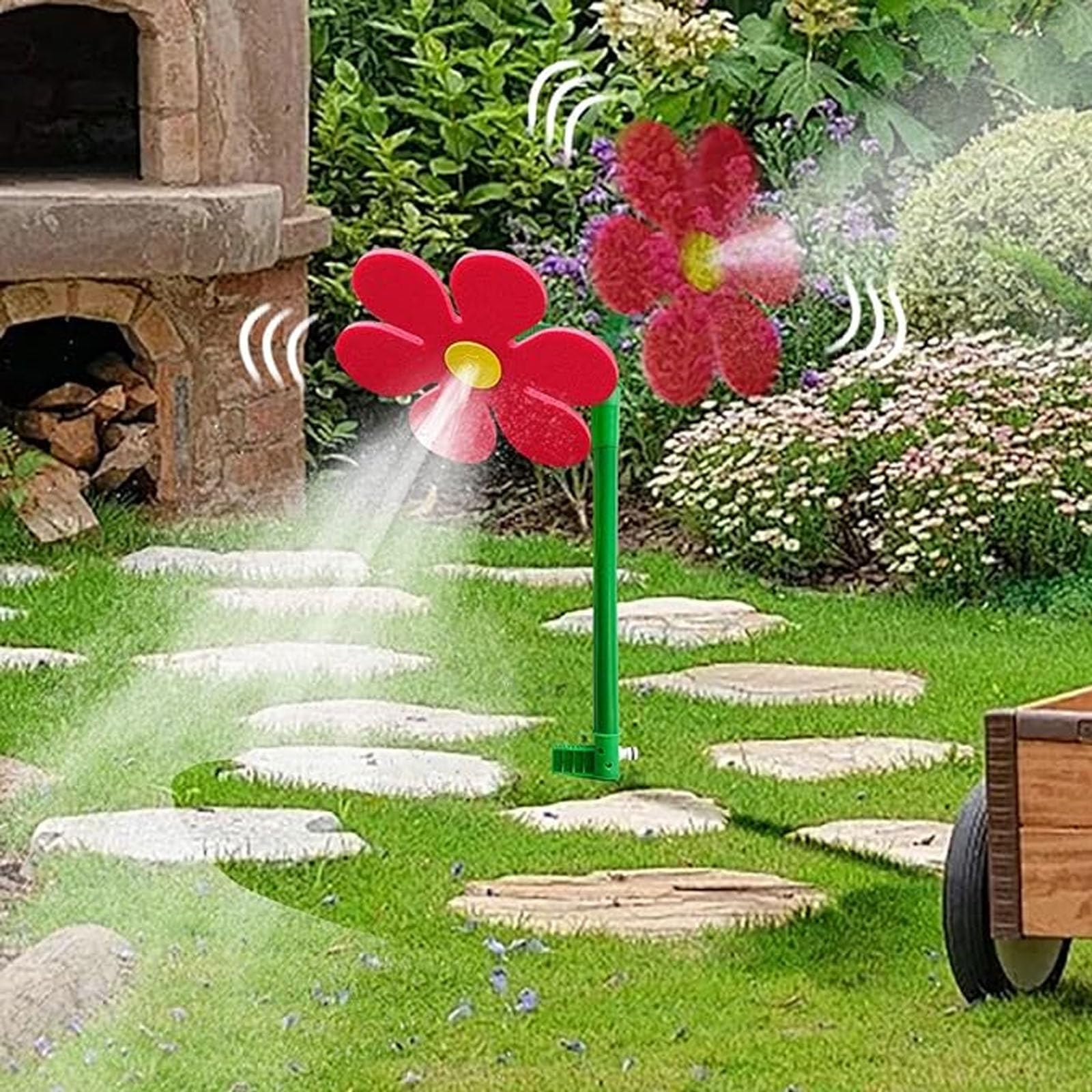 Zraszacz Daisy, Obrotowy 360-stopniowy Zraszacz Do Kwiatów, Narzędzie Do Nawadniania Ogrodu, Tworzywo Abs Odporne Na Wysoką Temperaturę (red)