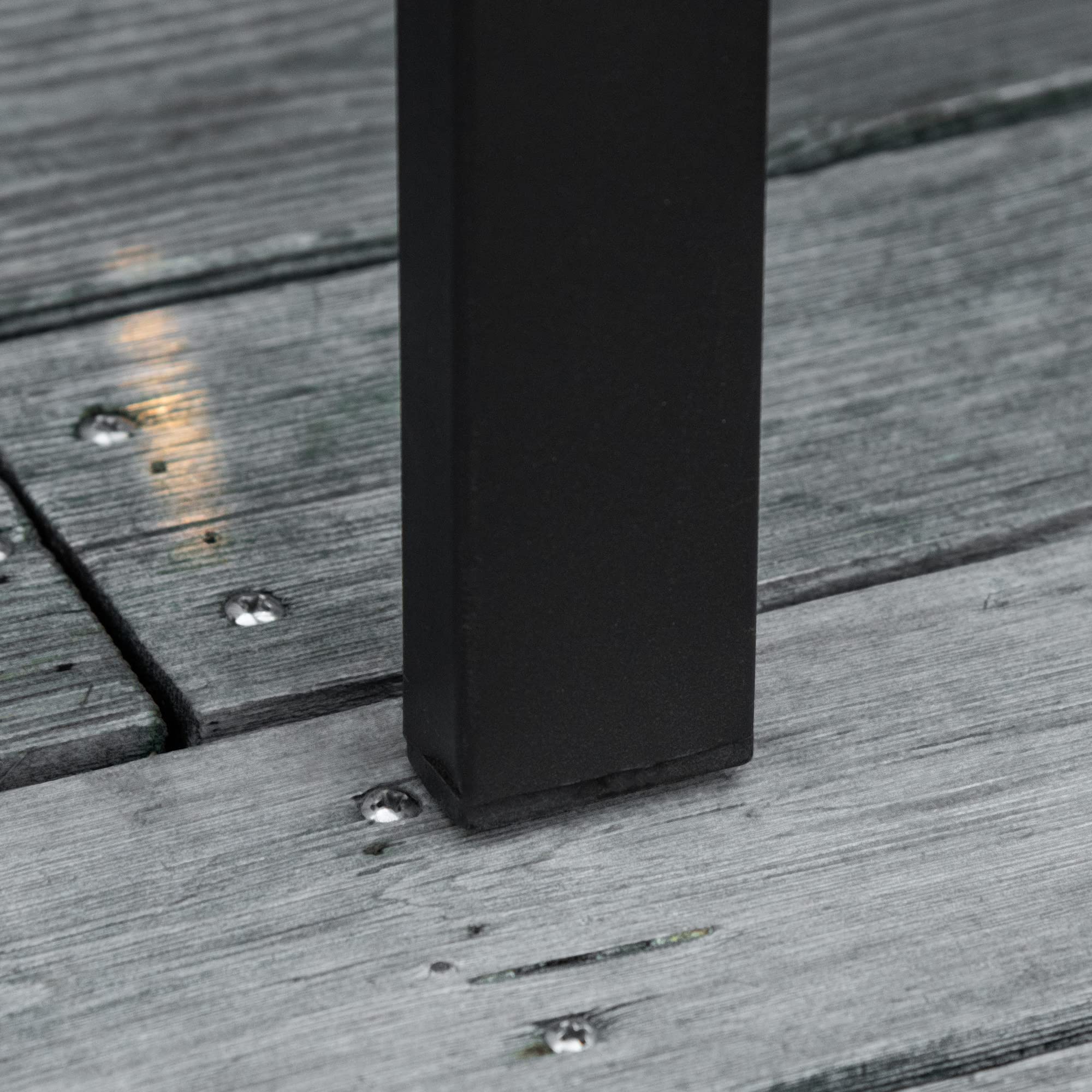 Outsunny Banco de Jardín de 2 Plazas con Respaldo 128x58,5x89 cm Negro | Decorativo y Reposabrazos, para Terraza Balcón Patio Exterior, Carga 240 kg, Hierro Fundido y Acero
