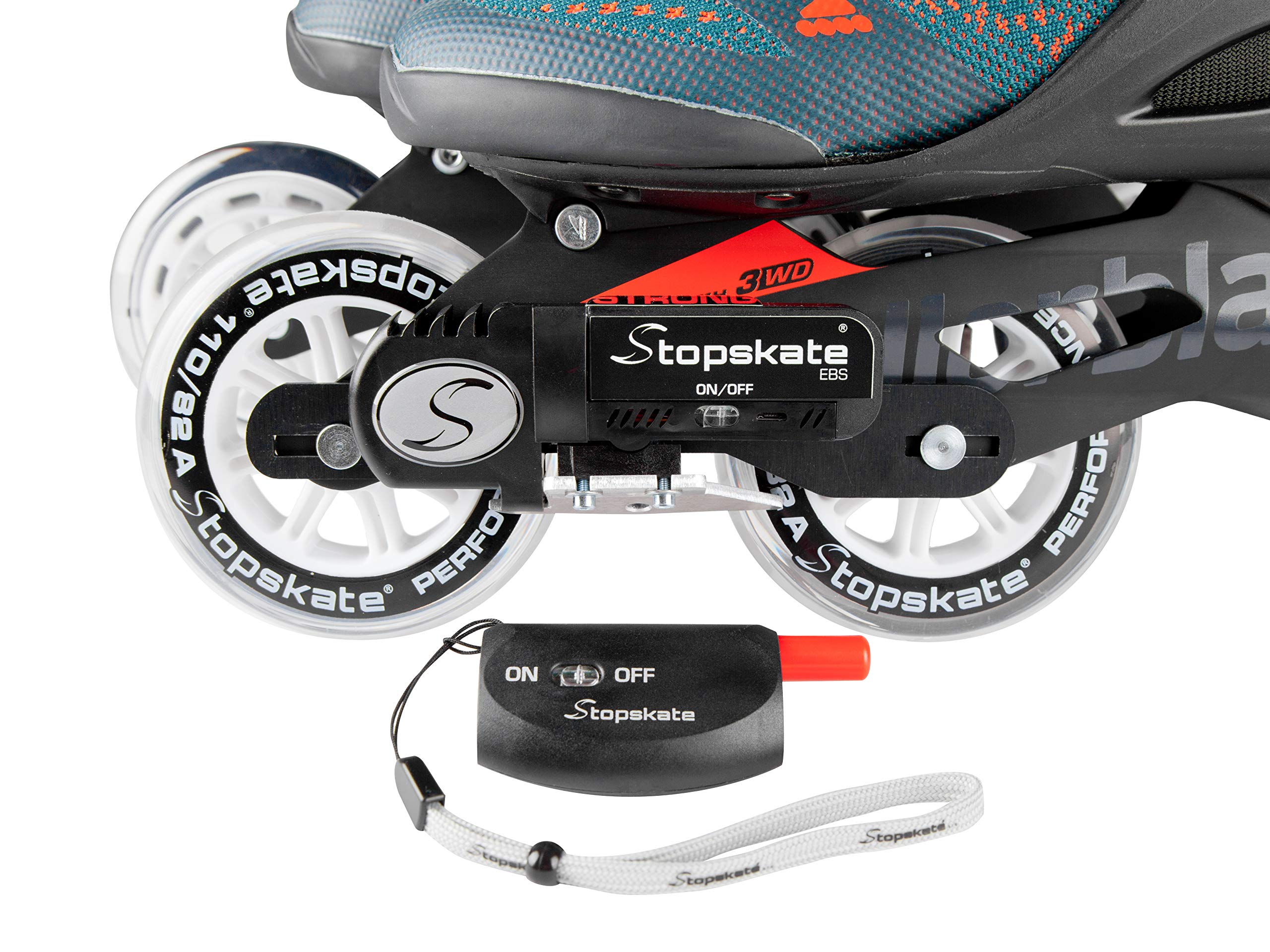 Strong Kit de frein électronique pour rollers compatibles avec Powerslide, Rollerblade, K2, Tempish, Fila et beaucoup d'autres (M, 2)