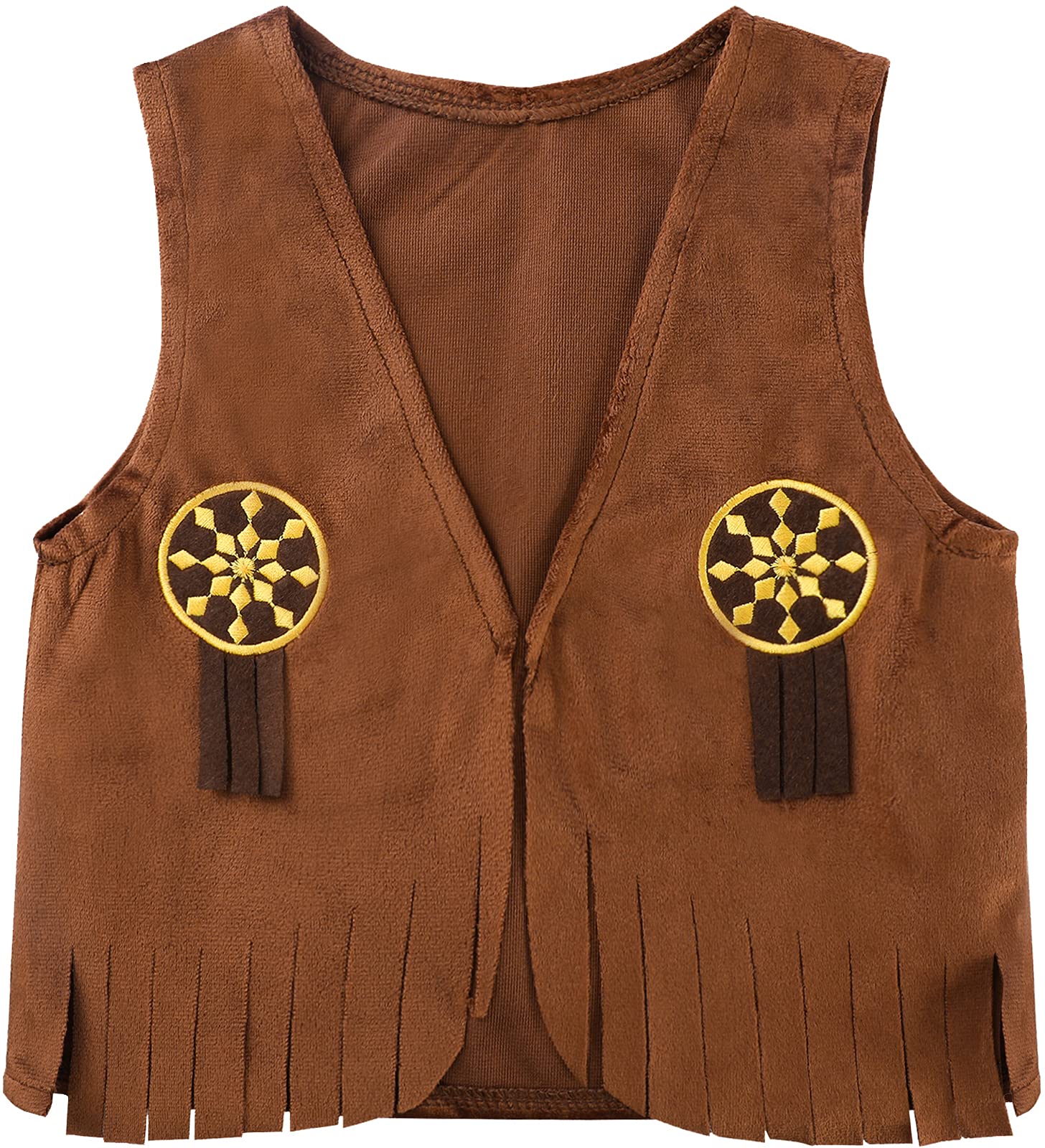 Bébé Garçons Cowboy Barboteuse Carnaval Tenues Western Combinaison Vêtements Ensemble Marron