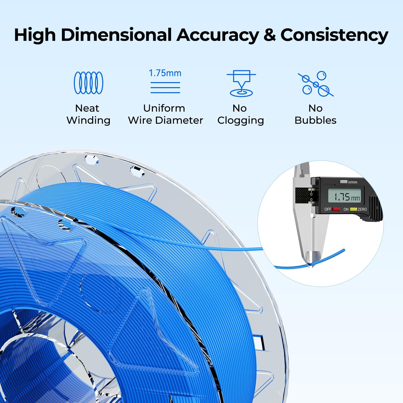 Creality Hyper PLA RFID 1,75mm 1kg, Hochgeschwindigkeits Filament 1.75 PLA für 3D-Drucker (30-600mm/s), Kompatibel mit K2 Plus Combo & CFS (Creality Filament System), Schwarz