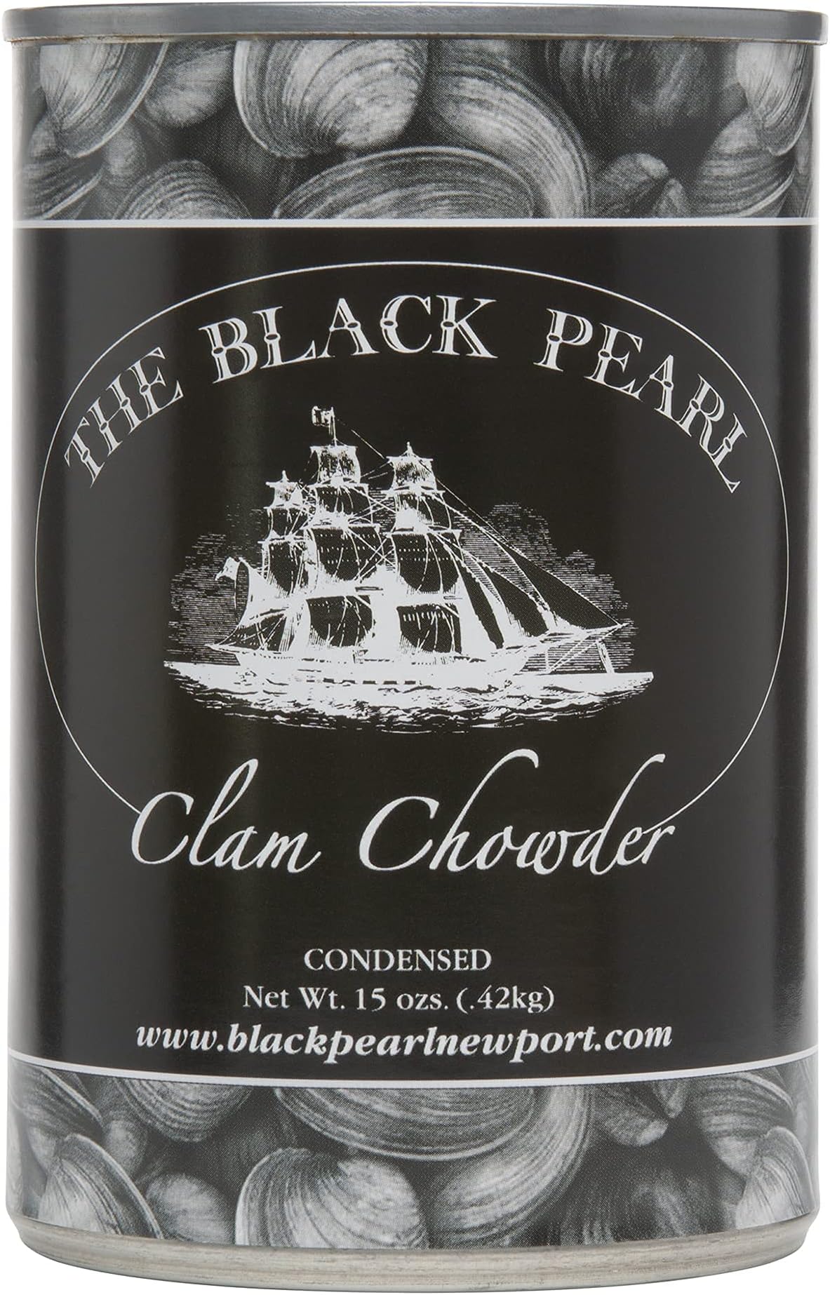 The Black Pearl Clam Chowder New England Famous Condensed Soup, 15 Ounce (3 Cans)