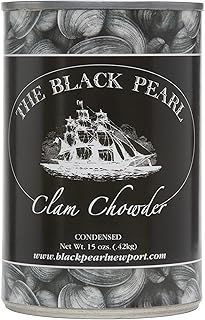 The Black Pearl Clam Chowder New England Famous Condensed Soup, 15 Ounce (3 Cans)