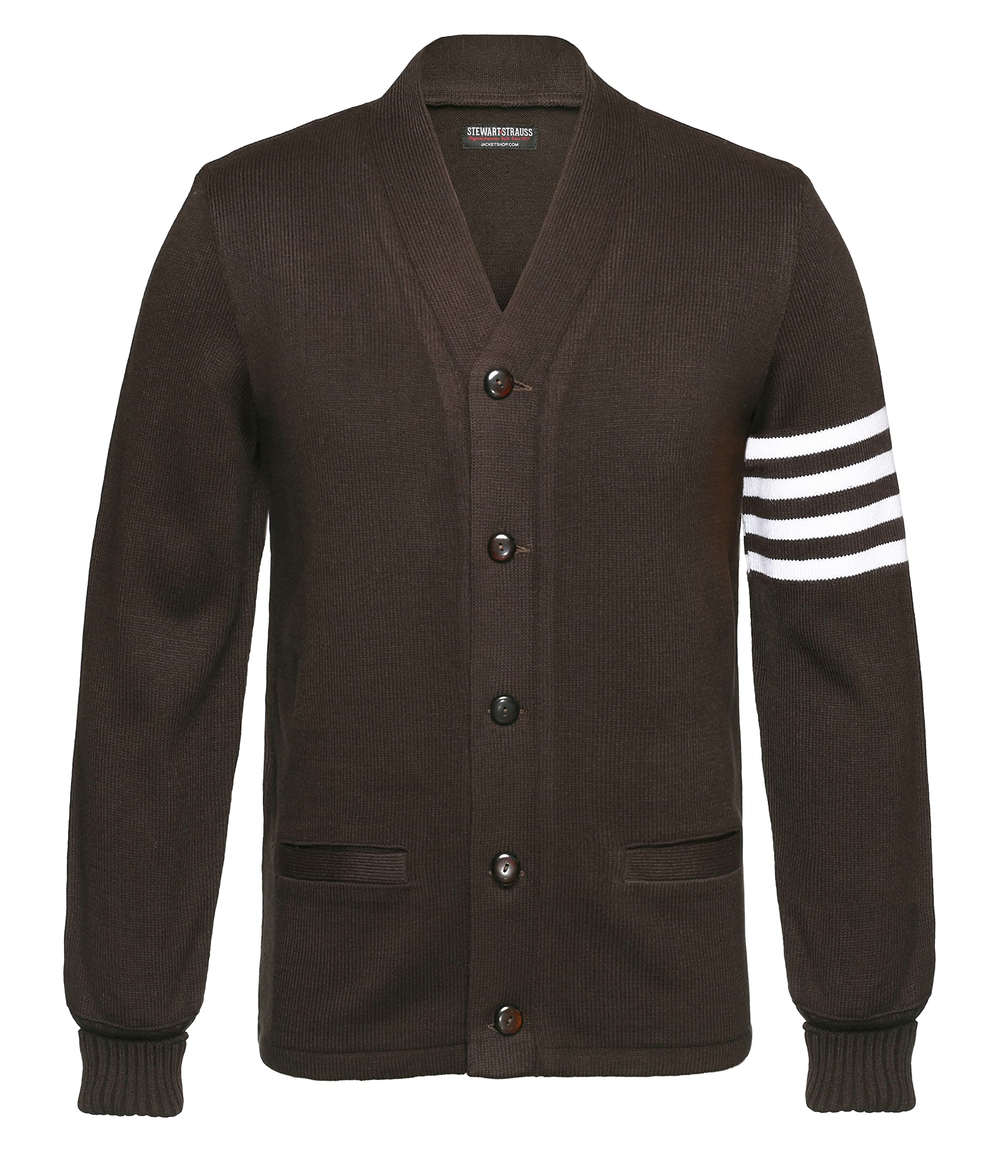 Stewart &amp; Strauss Cardigan Varsity Letter Sweater