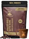 MokkaFarms Roasted Whole Coffee Beans 500g | 100% Robusta | Dark Roast, Sundried/Cherry, A/AA Grade | Freshly Roast Estate Coffee | Strong Flavor & Aroma | Farm to Fork Quality | Zip Lock Bag gallery image
