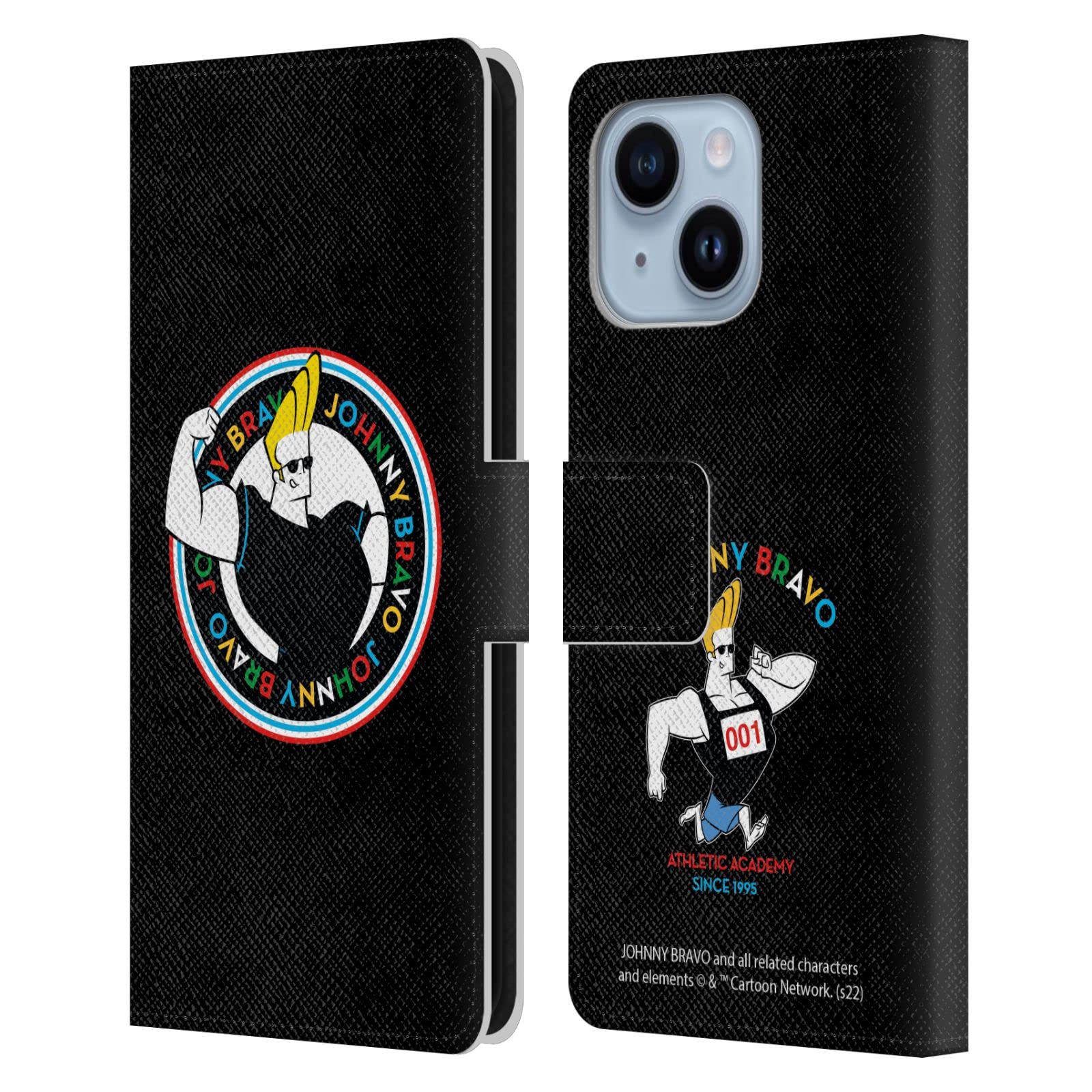 Étui portefeuille Johnny Bravo en cuir pour Apple iPhone 14 Plus - 7