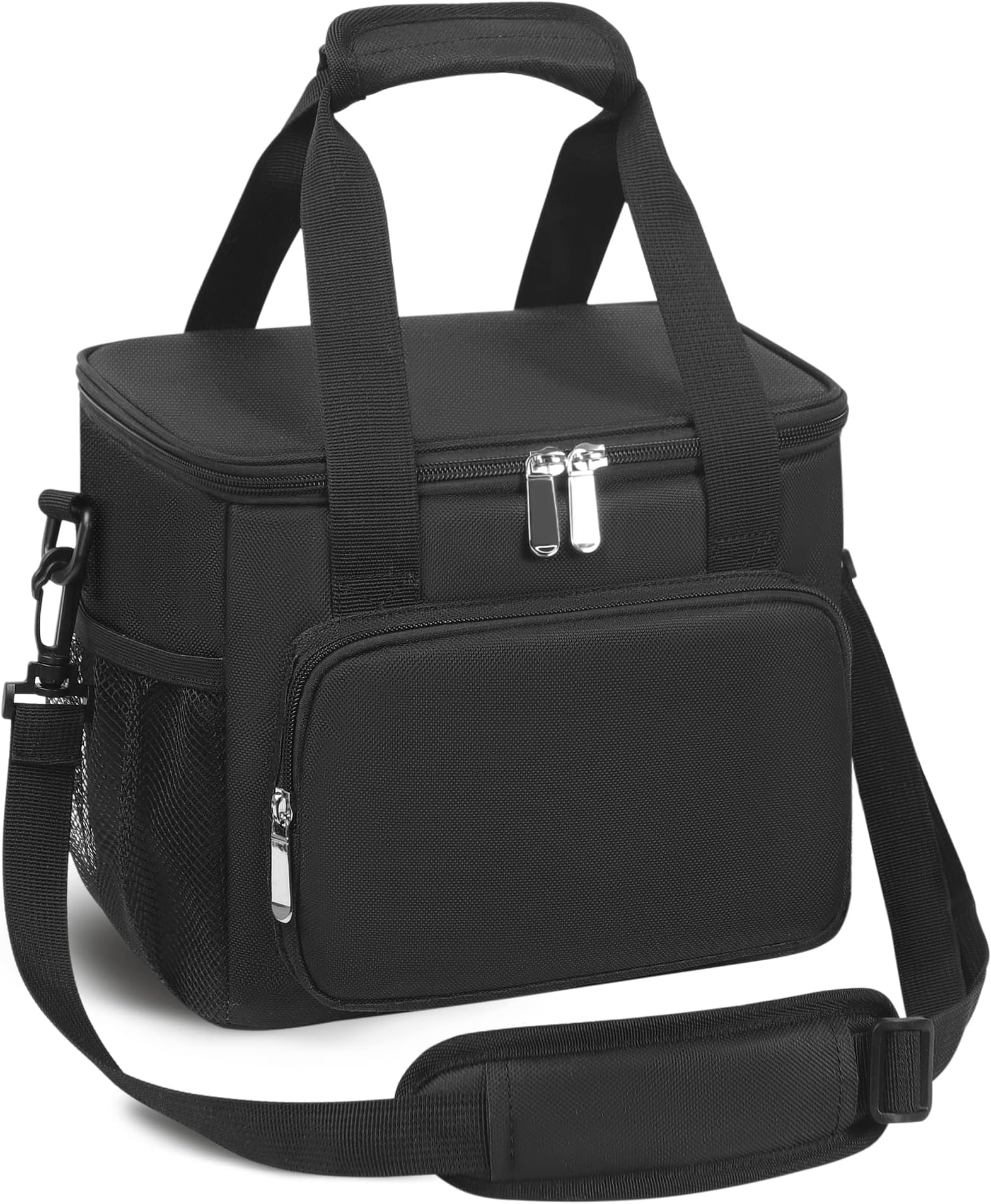 ImpecGear Insulated 6Pack Nylon Cooler Picnic Lunch Bag Box Water (Black Red Blue