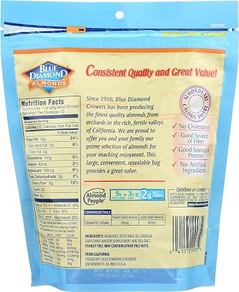 Blue Diamond Lightly Salted Almonds, 12 OZ