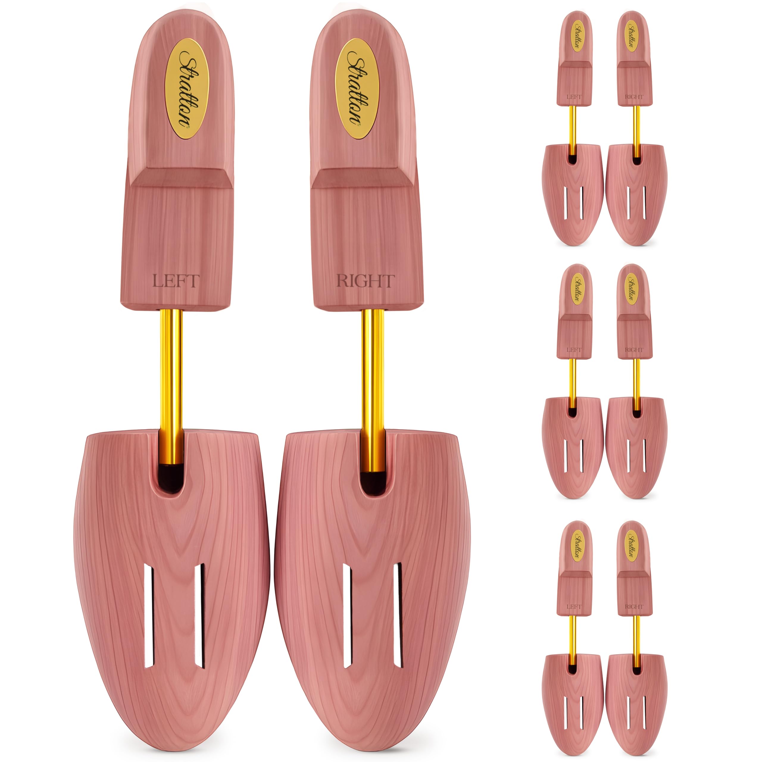 STRATTON MEN'S CEDAR SHOE TREE 2-PACK (for 2 pairs of shoes) - MADE IN USA