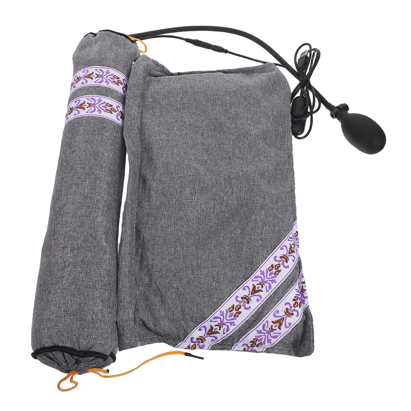 Oreiller cervical chauffant USB contre le mal de cou en voyage