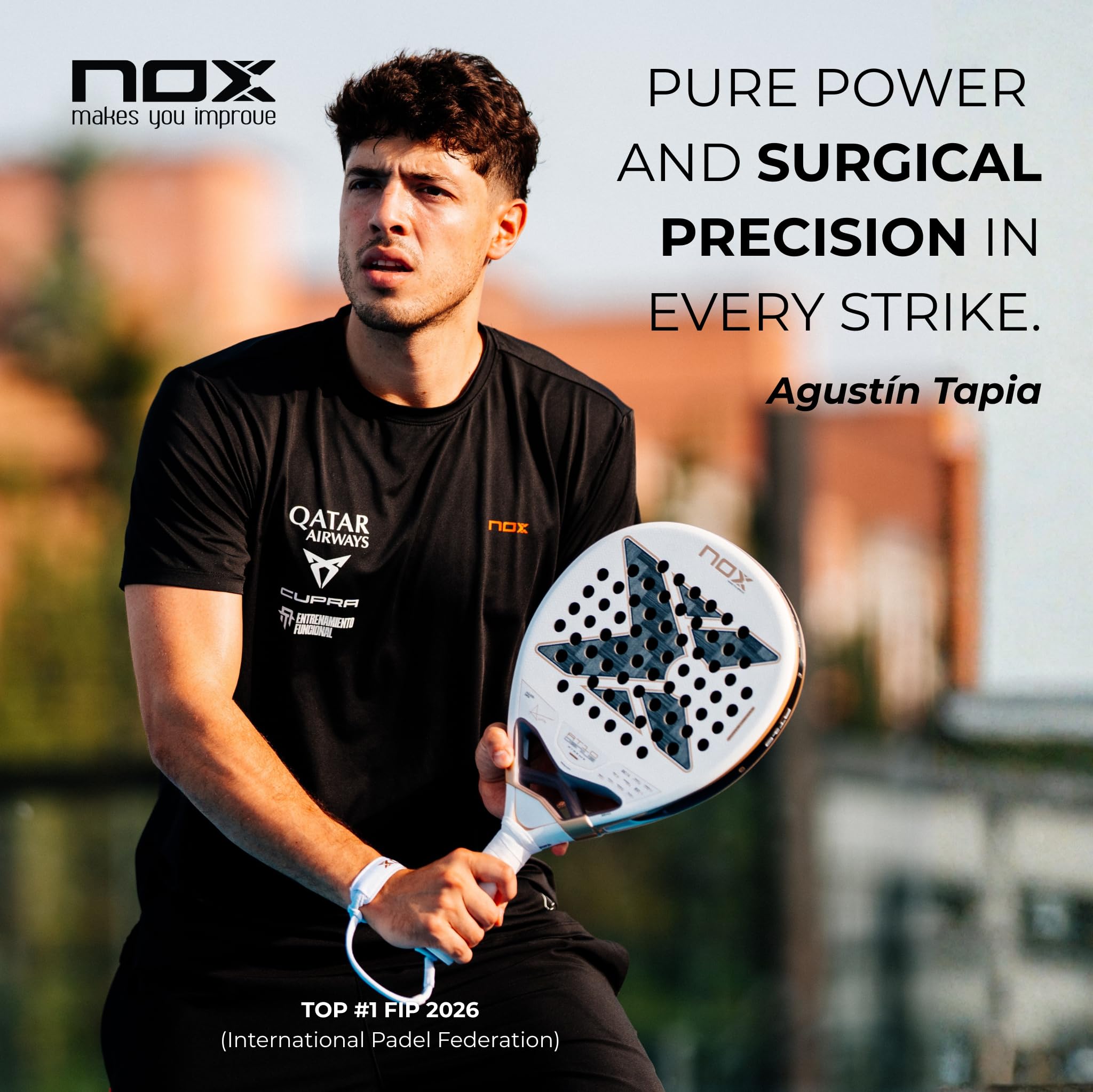 NOX Raquette de Padel AT10 Genius 12K Alaun Xtrem 2026 | Agustin Tapia