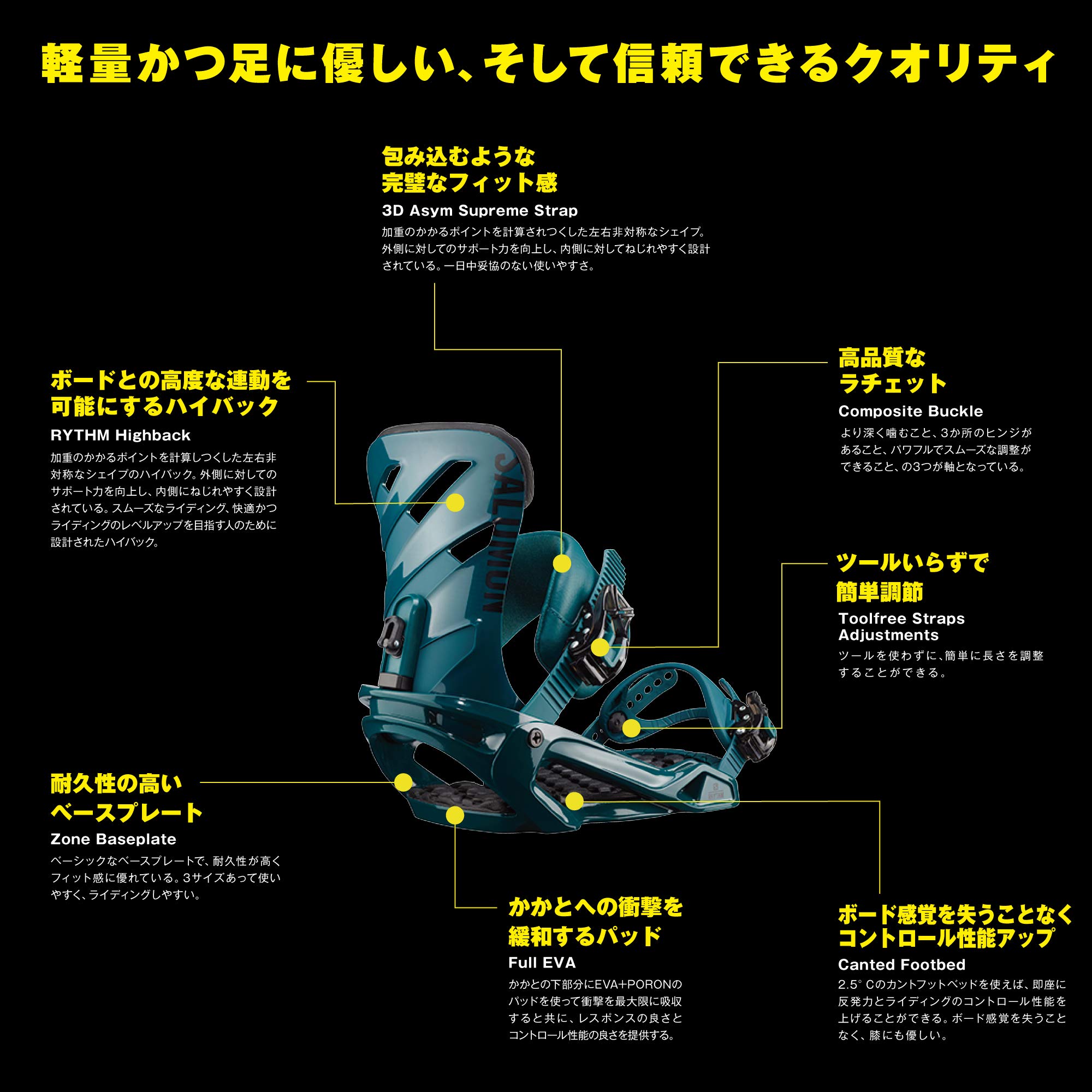 Amazon | SALOMON(サロモン) スノーボード バインディング メンズ