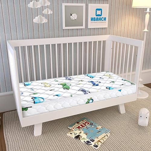 Miniatura 2 de Colchón de espuma prémium para cuna de bebé y colchón para niños pequeños, transpirable, 52 x 27.6 x 5 pulgadas, no tóxico, colchón de firmeza media