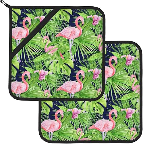 Miniatura 17 de Agarraderas bohemias para cocina, soportes retro de los años 70 con bolsillos, almohadillas calientes cuadradas para cocina, cocina, hornear, Boho