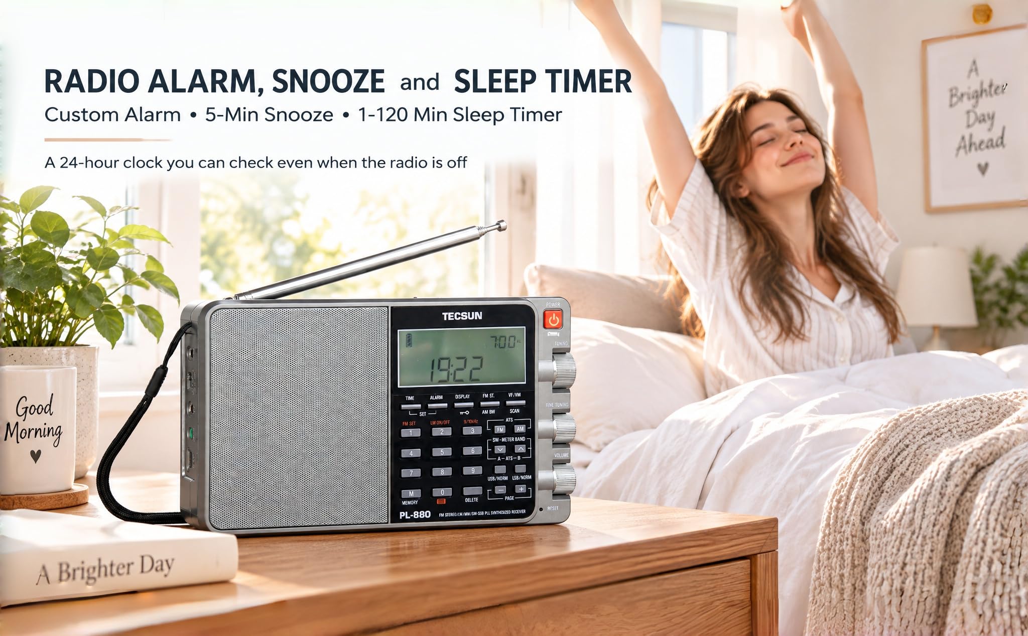Amazon.co.jp: TECSUN短波ラジオPL-880 ホワイトカラー : 家電＆カメラ