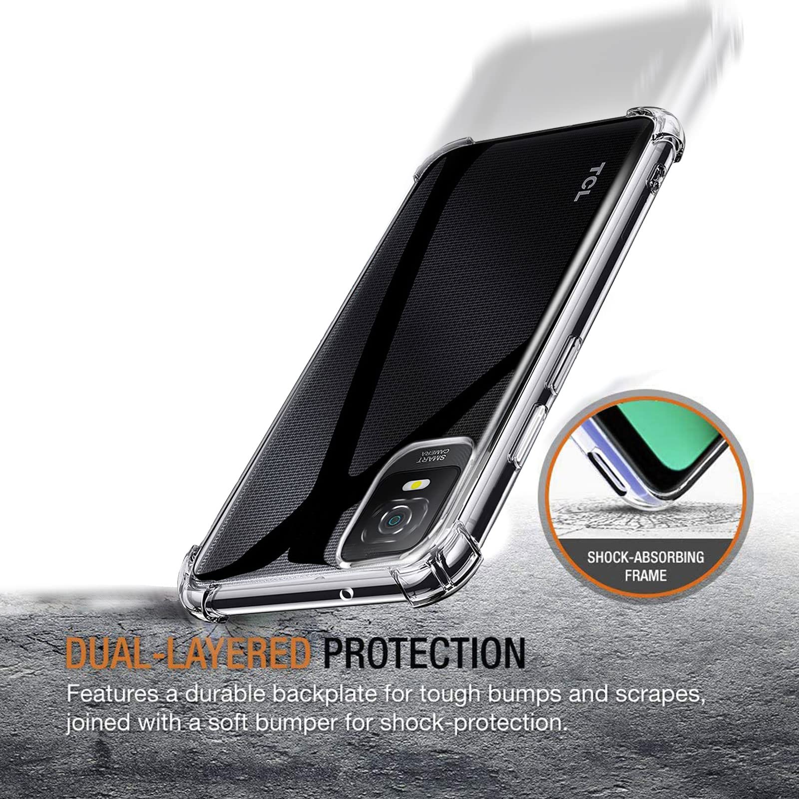 Custodia Per TCL 403 / T431A T431D T431E Cover SILICONE Matte TPU