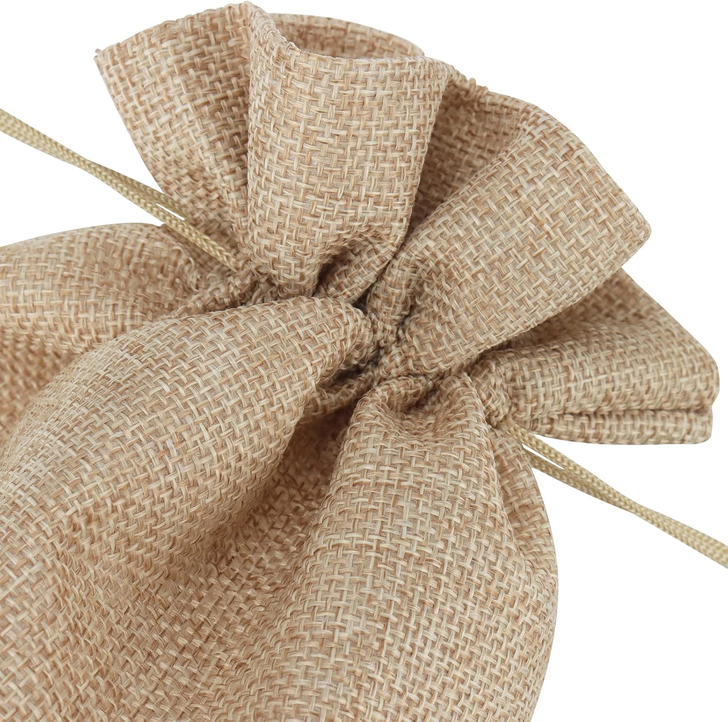 MOUYAT 30 PCS 8 x 12 Inch Burlap Bags with Drawstring, Reusable Burlap Drawstring Gift Bags, Party Favor Sacks Bulk for Wedding Party Christmas Birthday Presents Snacks Jewelry Kitchen Storage - Image 6