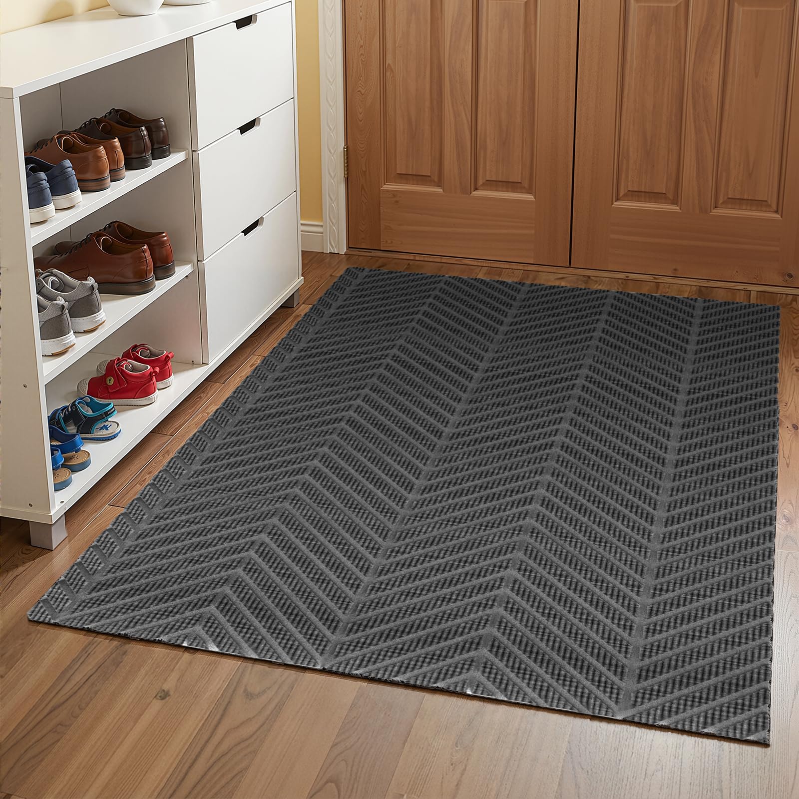 wyewye Dirt Trapper Door Mat – Large Washable Heavy Duty Non-Slip Rubber Backed Floor Mat, Carpet for Indoor & Outdoor Use, Kitchen Mat, Hallway Runner Rugs, 120 x 180 cm
