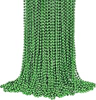 Vista 77 de YAXINRUI 30 piezas cuentas de Mardi Gras, collares de cuentas para fiesta de Mardi Gras, Navidad, San Patricio, regalos de fiesta, accesorios de 10