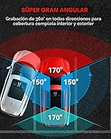 Vista 7 de Cámara de tablero N5 PRO 4K de 4 canales, visión completa de 360°, parte trasera e interior de 1080P, WiFi 5G 6, hasta 10MB/s, GPS integrado, visión