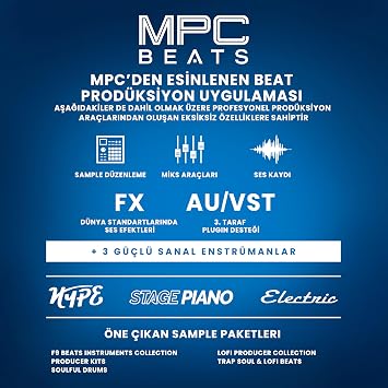 Akai Professional LPD8 - USB MIDI Controller Mac ve PC için Duyarlı 8 MPC Bateri Pedi, Atanabilir 8 Düğme ve Müzik Prodüksiyonu Yazılımı Dahil | 8 x MPC RGB Drum Pad, 8 Adet Atanabilir Düğme, DAW Uyumluluğu, Müzik Yapımcısı ve Beat Maker için Evrensel