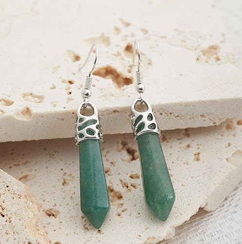 Miniatura 14 de Jade Earrings for Women, Handmade Green Jade Earrings – Sage Green Jewelry & Earrings for Women, Jade Jewelry for Women, Green & Silver Earrings