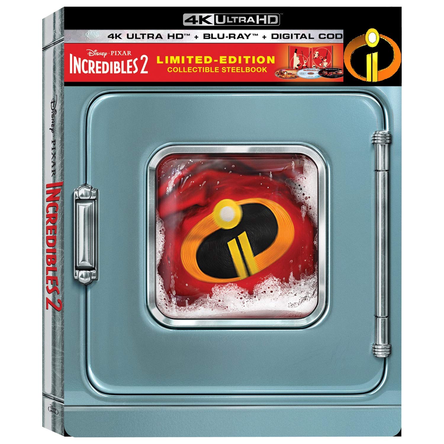 Incredibles 2 4K/UHD : SteelBook [édition limitée] 4K UHD + Blu-ray + code numérique