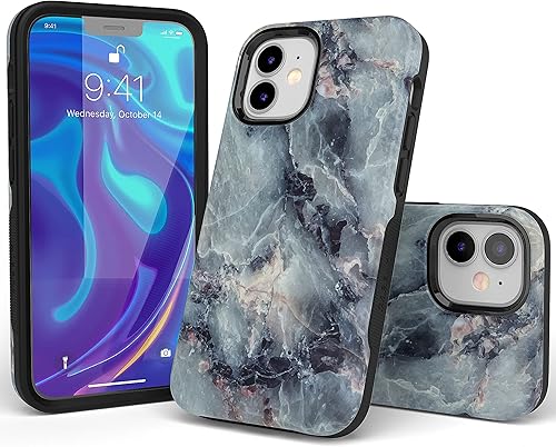 Miniatura 2 de Casely Funda para iPhone 12 Mini  Compatible con MagSafe  Los opuestos se atraen  Funda de montaña con bloques de color de día y noche