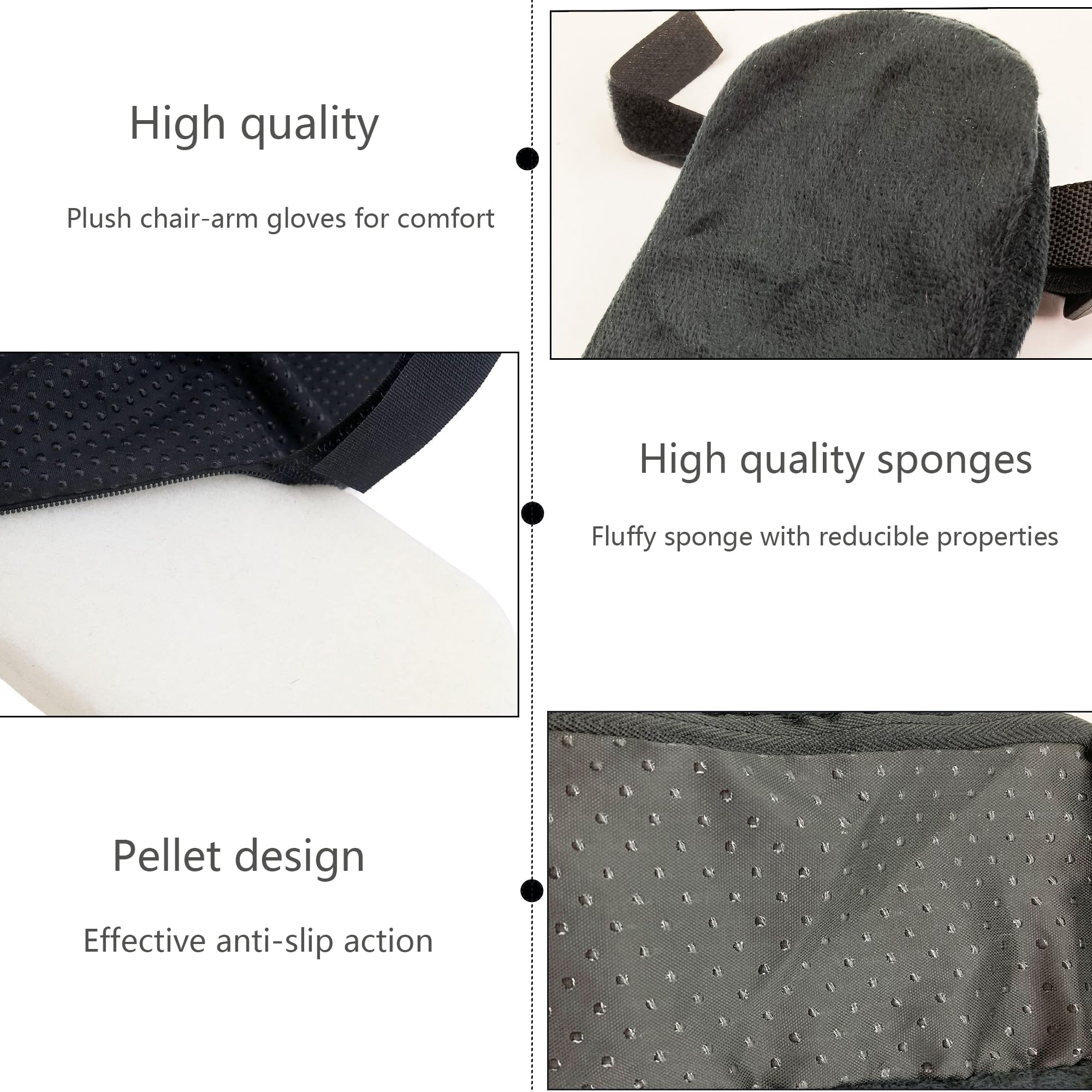 Coussins Accoudoirs Hezhou - 2 Pièces Épais Pour Chaise Bureau Et Gaming