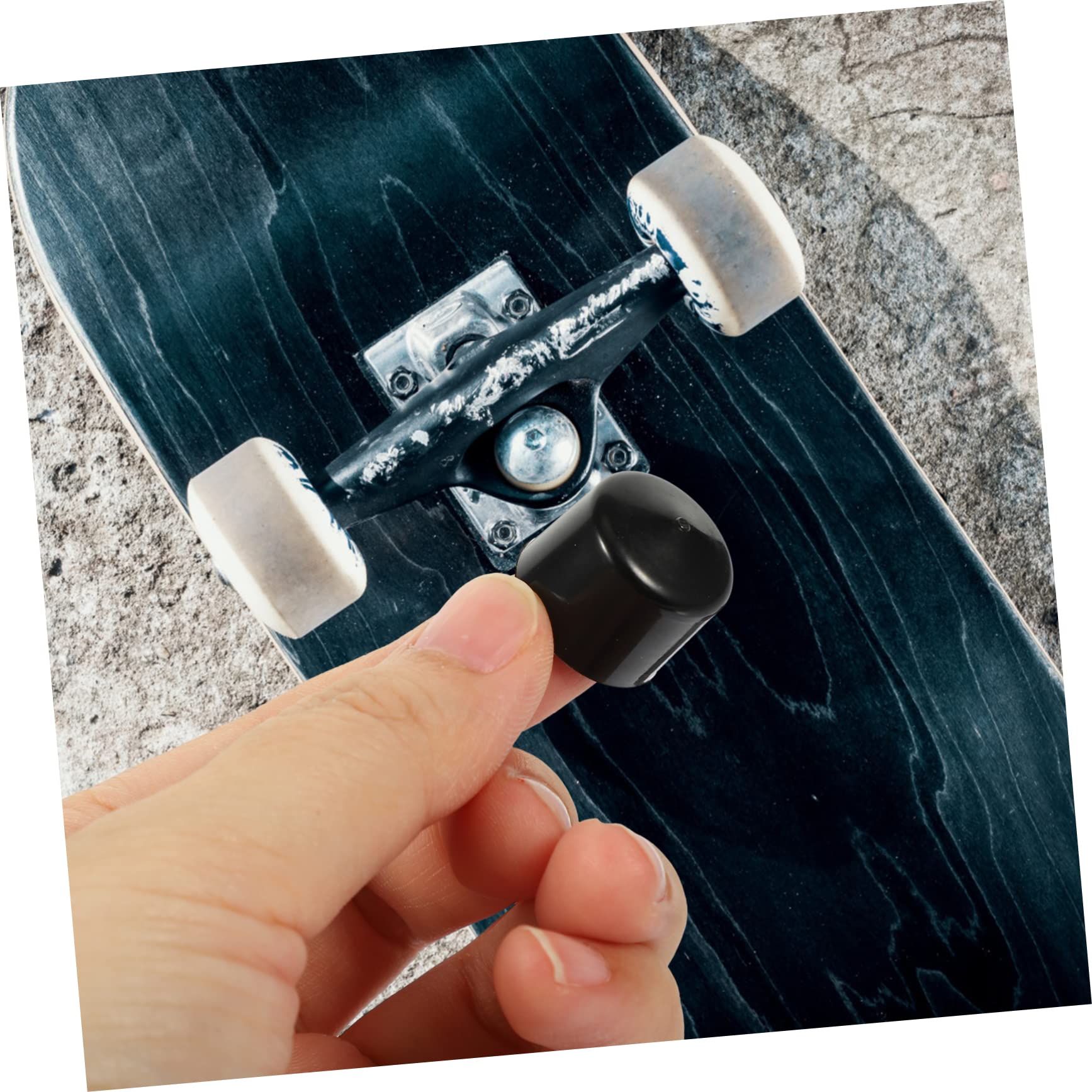 TOYANDONA Repuesto para Camiones de Monopatín Accesorios de Reemplazo de Copas de Pivot para Skateboard Color Negro Compatible Mayoría de Camiones de Skate