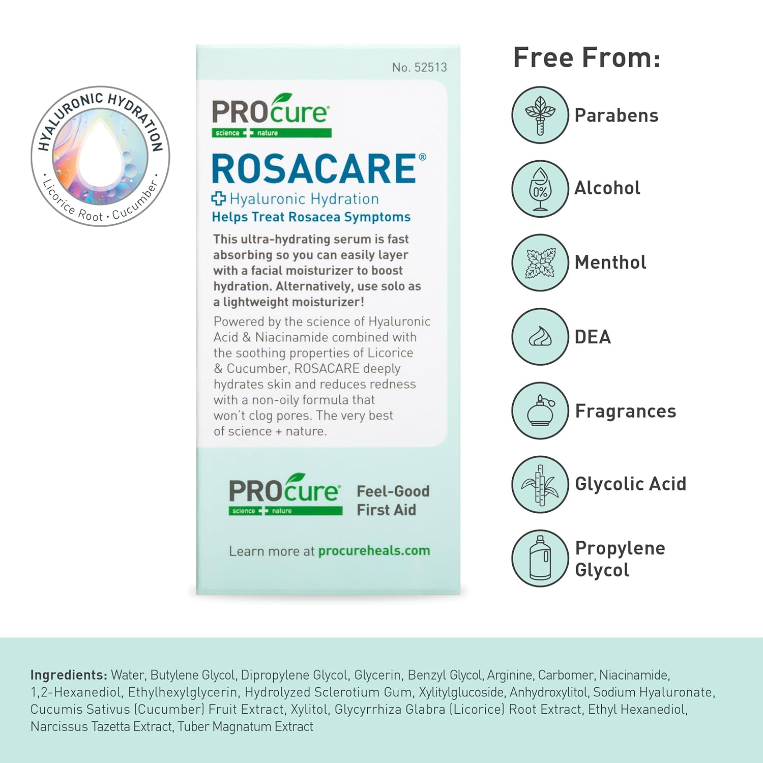 Procure Rosacare Serum 1.08 fl oz - Image 7
