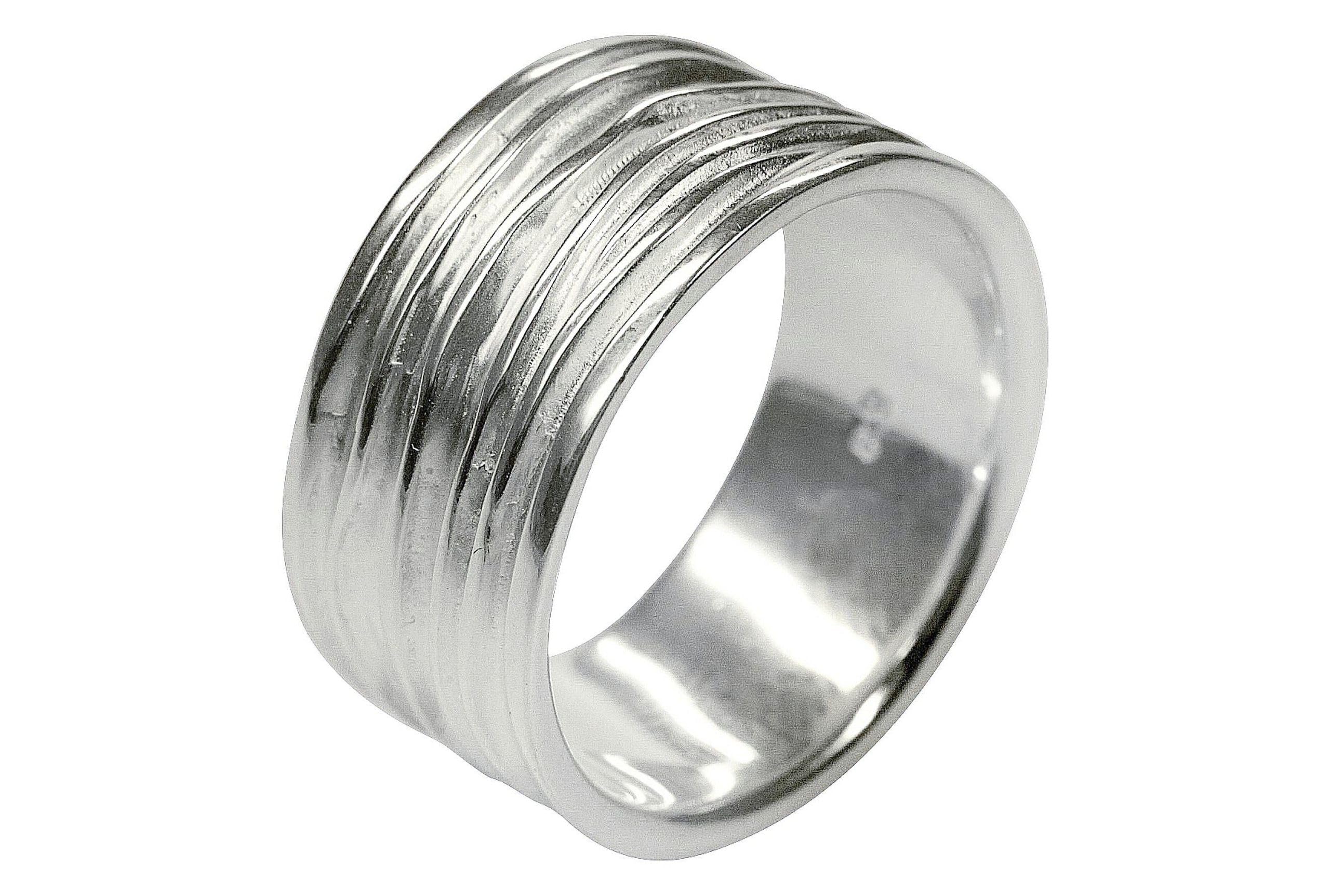 SILBERMOOS XL XXL Ringe in großen Größen Ring Damenring Herrenring Partnerring Bandring glänzend matt breit Sterling Silber 925 Größe 64, 66, 68, 70