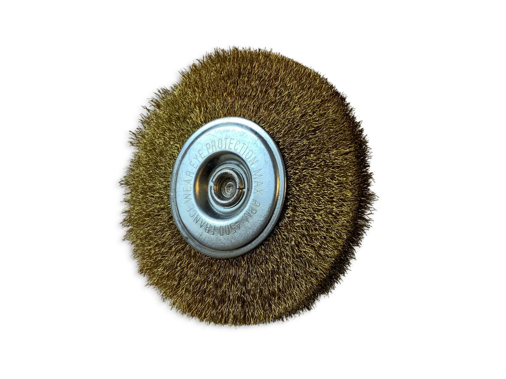 Kibros Brosse rot. circ. laiton souple Ø 100 mm 18 mm 3 rangs tige