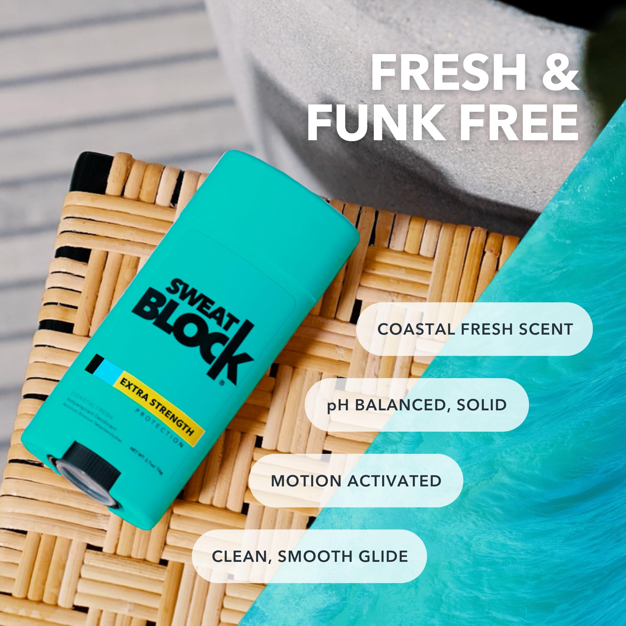 SweatBlock Antiperspirant Deodorant Max Clinical System for Men & Women - Treat Hyperhidrosis, Excessive Sweating & Underarm Odor - DRIBOOST [PM] Maximum Strength Roll-on + [AM] Clinical Deodorant
