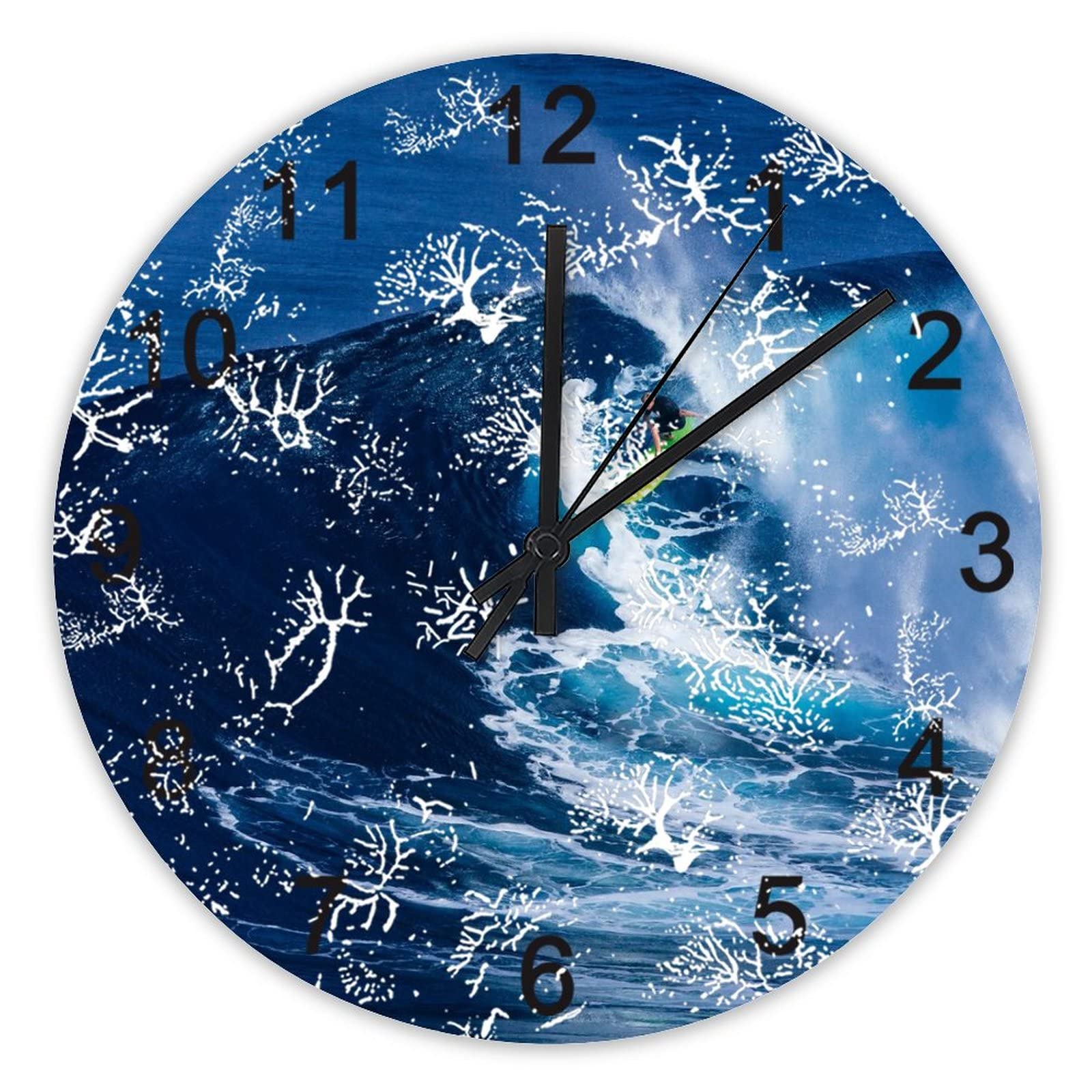 Horloge murale silencieuse sans tic-tac à piles pour un bureau calme