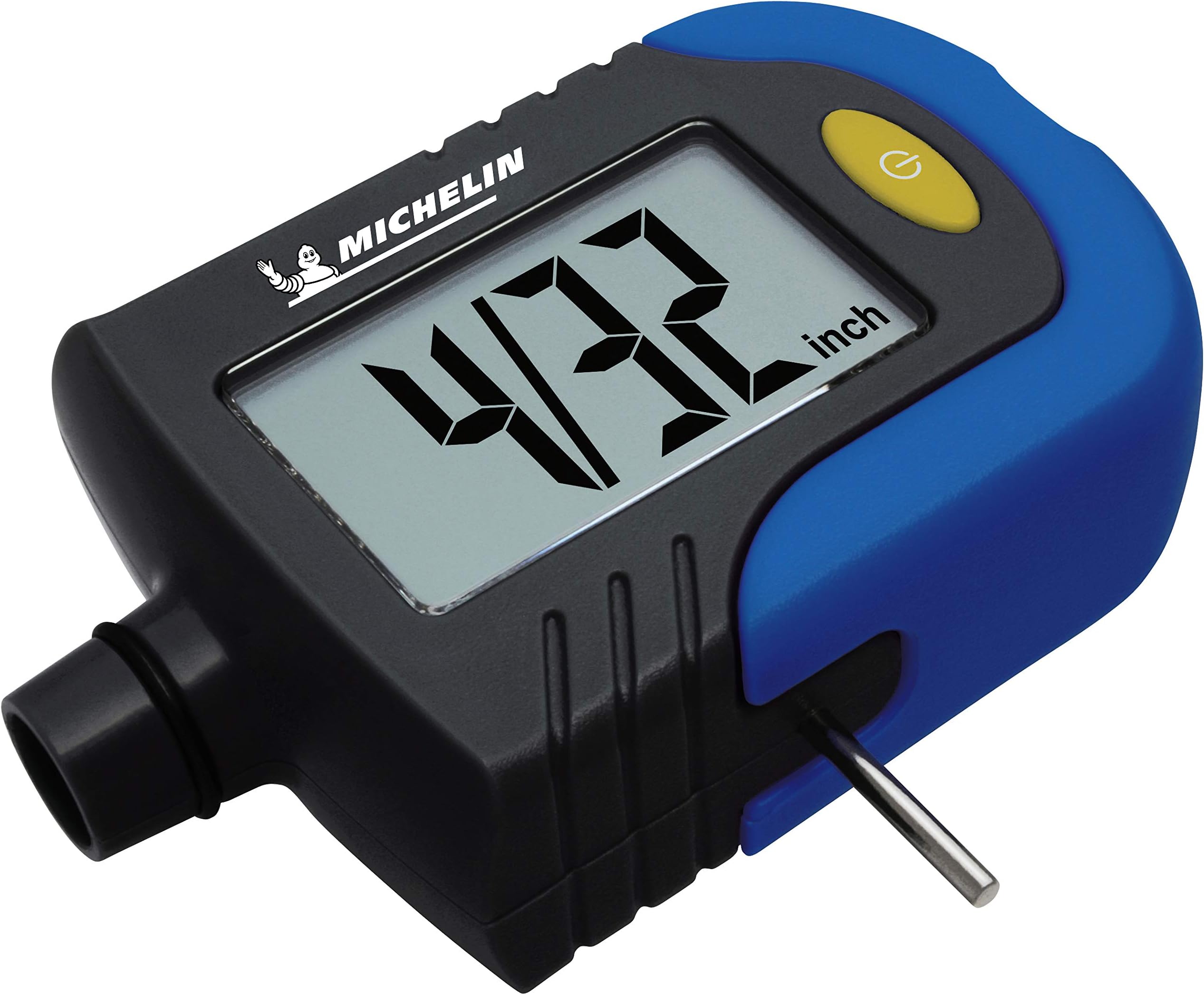 MICHELIN Digital Pressure Guage with Tyre Depth Guage,Black and Blue,Standard,44405