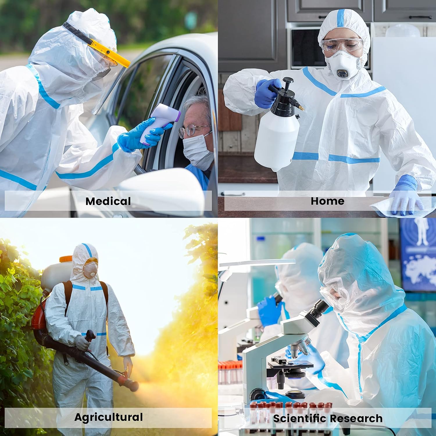 Bіg Sаlе YIBER Disposable Protective Coverall Hazmat Suit - Made of SMS Material With Sealed Tape - Heavy-Duty Protection - Full Body Protective from Hazmat and Contamination - 1 PCS/PACK (S, White) Flаѕh Dеаlѕ - 50% оƒƒ YIBER Disposable Protective Coverall Hazmat Suit - Made of SMS Material With Sealed Tape - Heavy-Duty Protection - Full Body Protective from Hazmat and Contamination - 1 PCS/PACK (S, White)