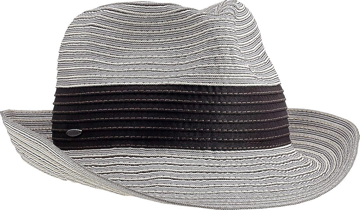 Coolibar UPF 50+ Women's Lucca Fedora - Sun Protective (One Size- Mocha Colorblock) at  Women’s Clothing store
