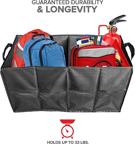 Miniatura 3 de Organizador de maletero, SUV, almacenamiento de coche, sedán, comestibles, plegable, multicompartimento, accesorios EASYVIEW