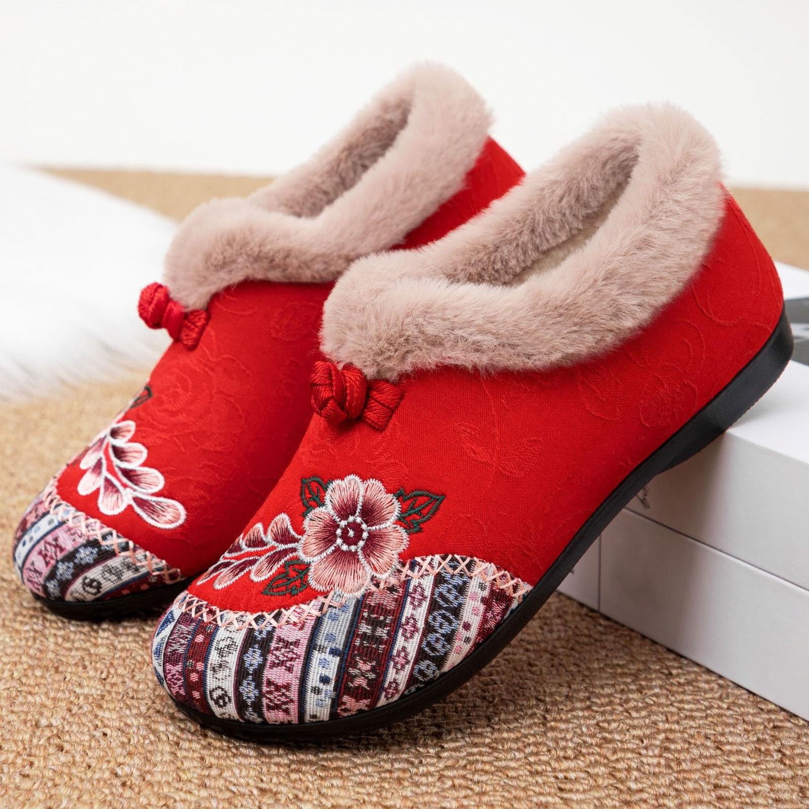 Zapatillas Mujer Invierno Cerrado 35-43 Eu, Pantuflas Con Forro