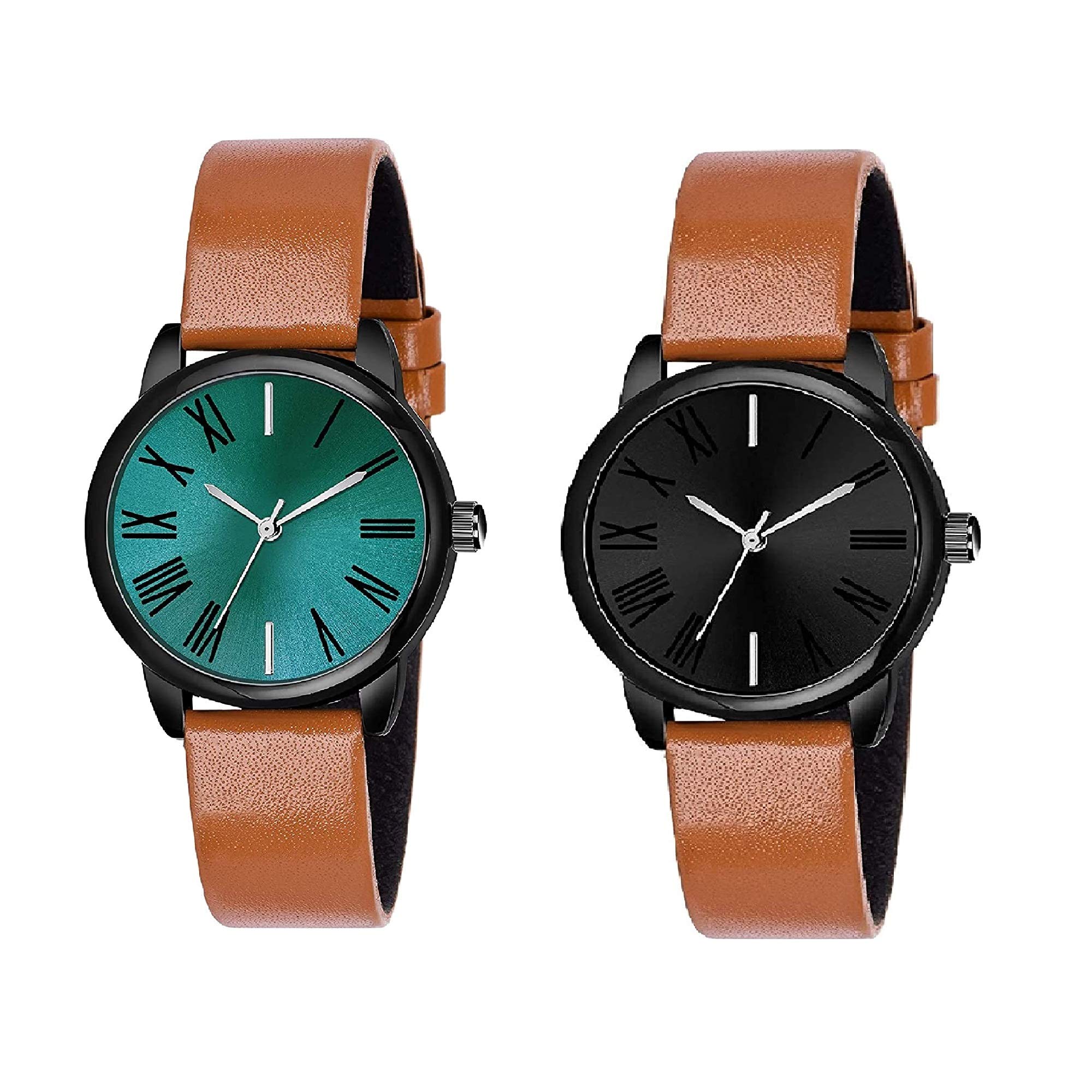 Watch City Multicolor Dial Brown Lether Belt Watch Combo for Girl and Women (B08HHLSFW3) Amazon Price History, Amazon Price Tracker