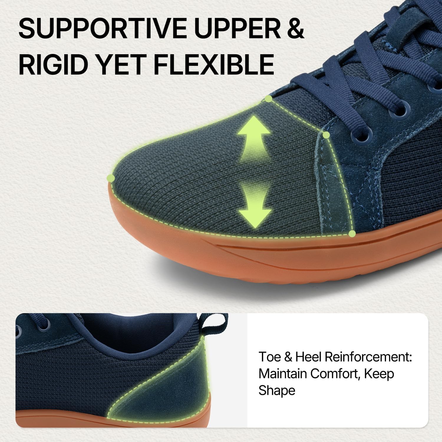 ATHMILE Barefoot Shoes Men Wide Toe Box Zero Drop Sneakers Earthing Minimalist Fashion Athletic Footwear for Grounding Gym Trail Running Hiking Walking Casual Breathable Non Slip