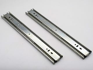 RAB Channel Stainless Steel, Ball Bearing Drawer Channel, Sliders (Code:- CHNL SS 304G, Size:- 24" inch, Finish- Matt, Pack of 1 Set of 2 pcs)