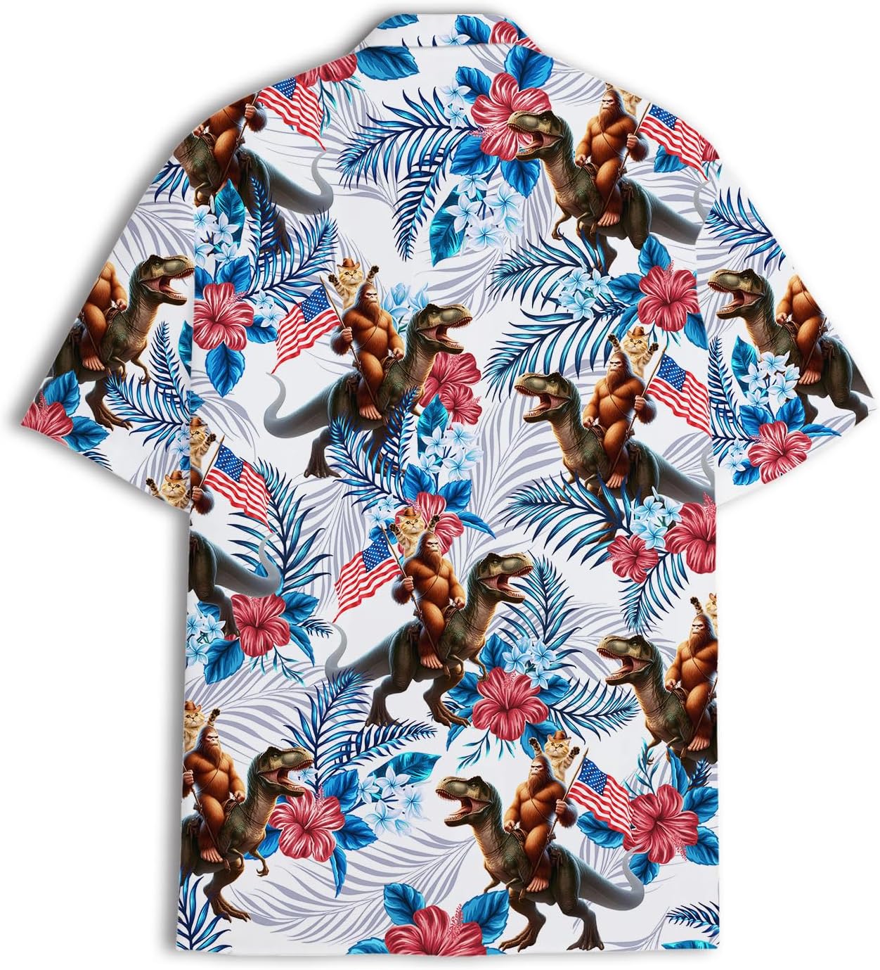Funny Festival Pattern Hawaiian Shirt for Men Coloful Mens Hawaiian Shirts Short Sleeve Button Down Shirt Men - Image 5