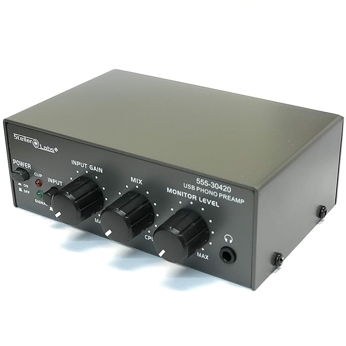 Buy Stellar Labs Phono Preamp for Turntable, Pre Amp with USB Digital