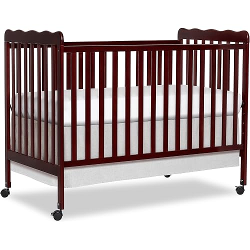 Dream On Me Full Size Carson 3-in-1 Convertible Baby Crib, Locking Wheels